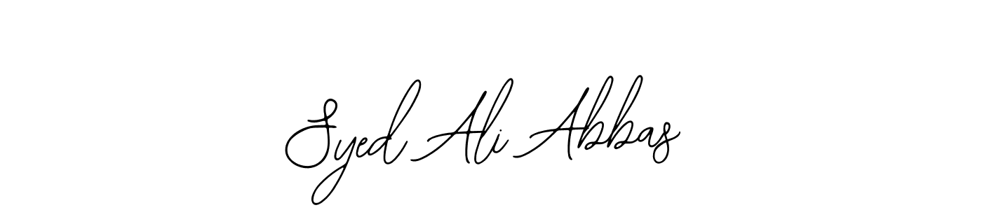 Make a beautiful signature design for name Syed Ali Abbas. Use this online signature maker to create a handwritten signature for free. Syed Ali Abbas signature style 12 images and pictures png