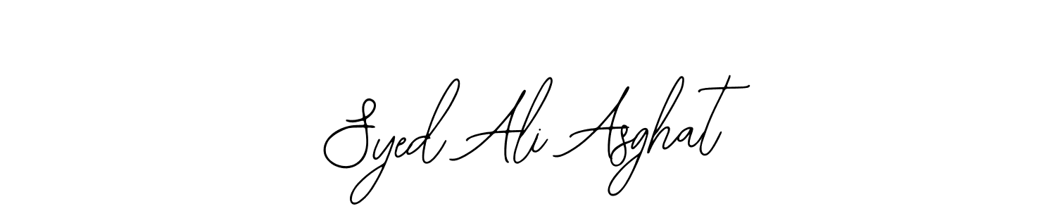 Use a signature maker to create a handwritten signature online. With this signature software, you can design (Bearetta-2O07w) your own signature for name Syed Ali Asghat. Syed Ali Asghat signature style 12 images and pictures png