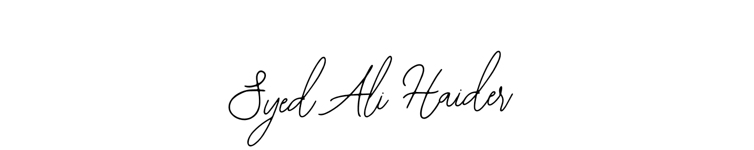 How to Draw Syed Ali Haider signature style? Bearetta-2O07w is a latest design signature styles for name Syed Ali Haider. Syed Ali Haider signature style 12 images and pictures png