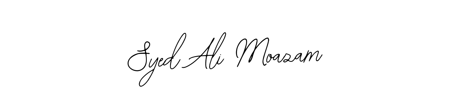 You should practise on your own different ways (Bearetta-2O07w) to write your name (Syed Ali Moazam) in signature. don't let someone else do it for you. Syed Ali Moazam signature style 12 images and pictures png