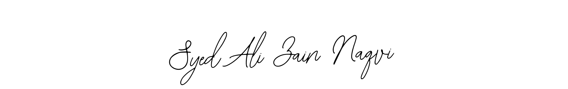 You should practise on your own different ways (Bearetta-2O07w) to write your name (Syed Ali Zain Naqvi) in signature. don't let someone else do it for you. Syed Ali Zain Naqvi signature style 12 images and pictures png