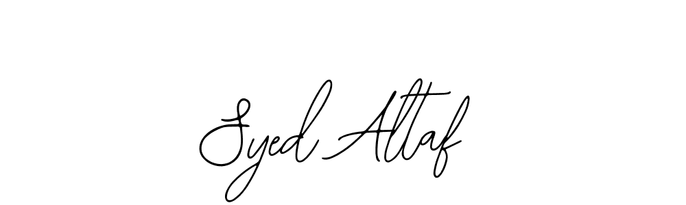 The best way (Bearetta-2O07w) to make a short signature is to pick only two or three words in your name. The name Syed Altaf include a total of six letters. For converting this name. Syed Altaf signature style 12 images and pictures png