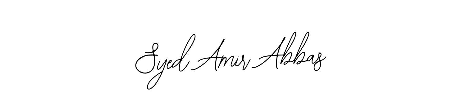 Use a signature maker to create a handwritten signature online. With this signature software, you can design (Bearetta-2O07w) your own signature for name Syed Amir Abbas. Syed Amir Abbas signature style 12 images and pictures png