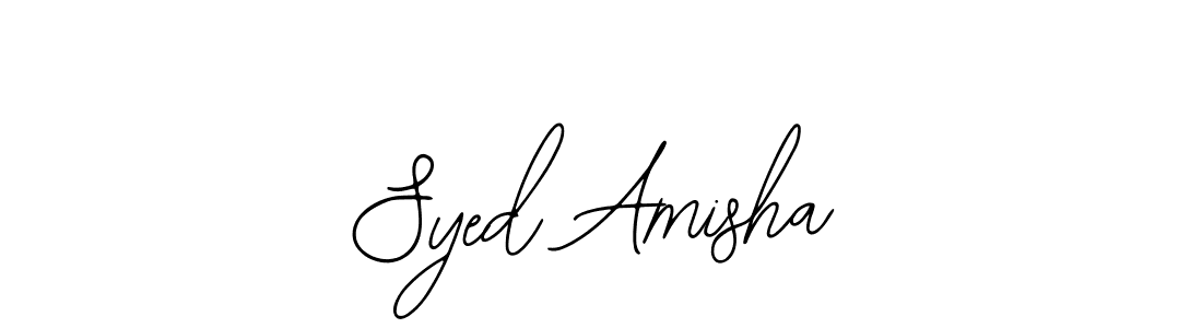 How to Draw Syed Amisha signature style? Bearetta-2O07w is a latest design signature styles for name Syed Amisha. Syed Amisha signature style 12 images and pictures png