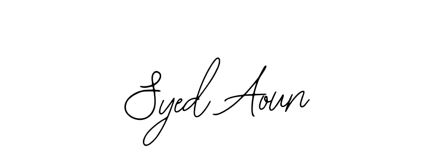 How to Draw Syed Aoun signature style? Bearetta-2O07w is a latest design signature styles for name Syed Aoun. Syed Aoun signature style 12 images and pictures png