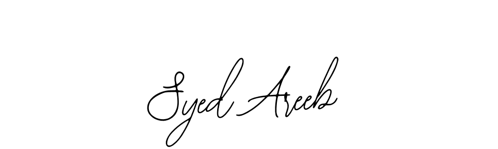 This is the best signature style for the Syed Areeb name. Also you like these signature font (Bearetta-2O07w). Mix name signature. Syed Areeb signature style 12 images and pictures png