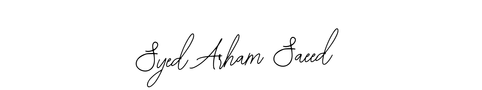 Check out images of Autograph of Syed Arham Saeed name. Actor Syed Arham Saeed Signature Style. Bearetta-2O07w is a professional sign style online. Syed Arham Saeed signature style 12 images and pictures png