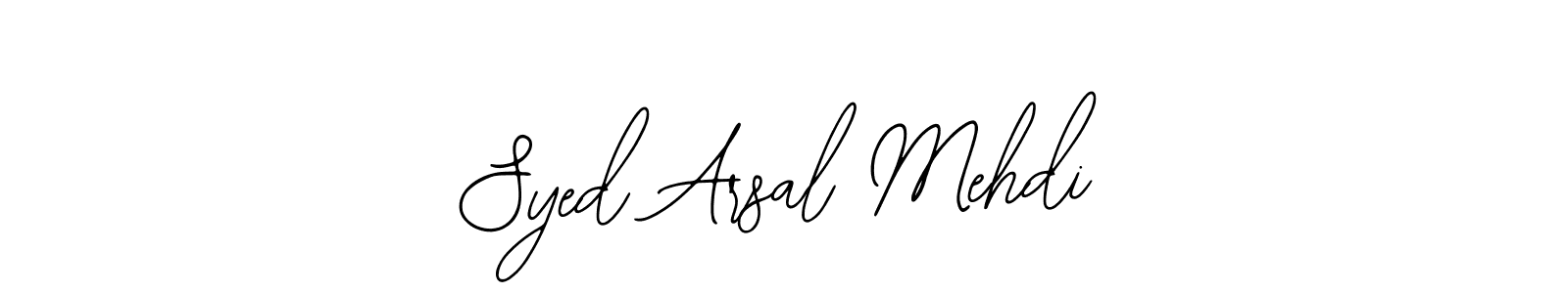 Similarly Bearetta-2O07w is the best handwritten signature design. Signature creator online .You can use it as an online autograph creator for name Syed Arsal Mehdi. Syed Arsal Mehdi signature style 12 images and pictures png