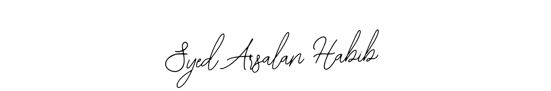 This is the best signature style for the Syed Arsalan Habib name. Also you like these signature font (Bearetta-2O07w). Mix name signature. Syed Arsalan Habib signature style 12 images and pictures png