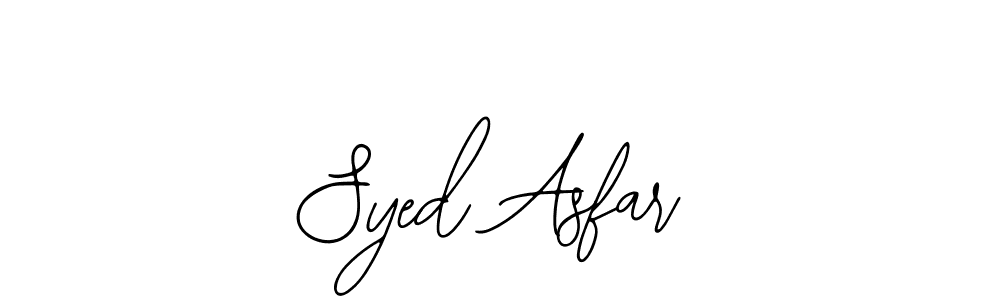 Make a beautiful signature design for name Syed Asfar. With this signature (Bearetta-2O07w) style, you can create a handwritten signature for free. Syed Asfar signature style 12 images and pictures png