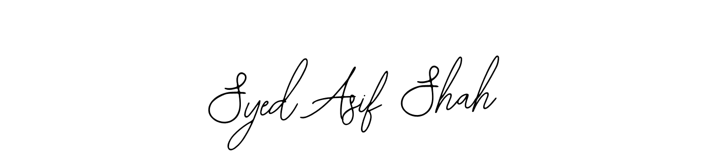 How to make Syed Asif Shah name signature. Use Bearetta-2O07w style for creating short signs online. This is the latest handwritten sign. Syed Asif Shah signature style 12 images and pictures png
