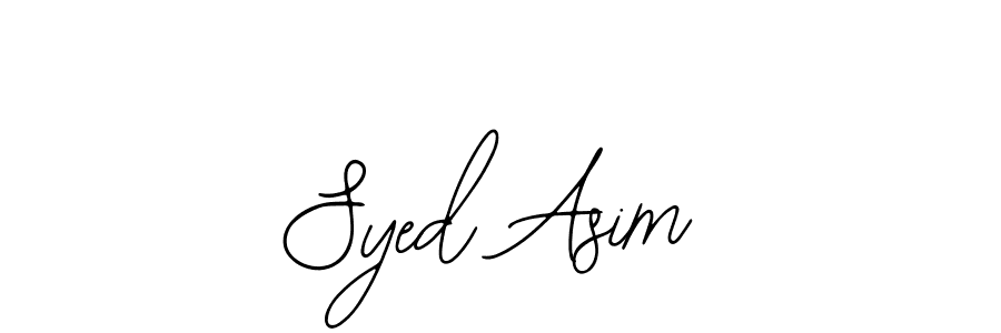 Bearetta-2O07w is a professional signature style that is perfect for those who want to add a touch of class to their signature. It is also a great choice for those who want to make their signature more unique. Get Syed Asim name to fancy signature for free. Syed Asim signature style 12 images and pictures png