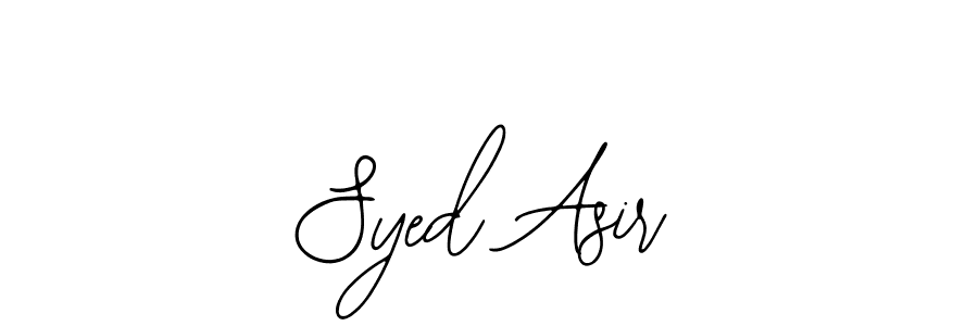 How to make Syed Asir name signature. Use Bearetta-2O07w style for creating short signs online. This is the latest handwritten sign. Syed Asir signature style 12 images and pictures png