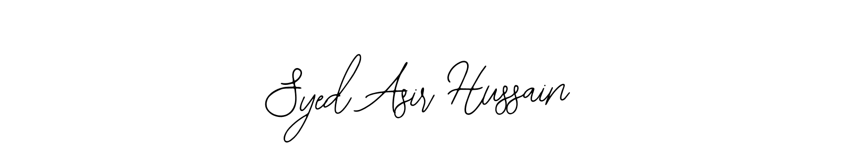 if you are searching for the best signature style for your name Syed Asir Hussain. so please give up your signature search. here we have designed multiple signature styles  using Bearetta-2O07w. Syed Asir Hussain signature style 12 images and pictures png