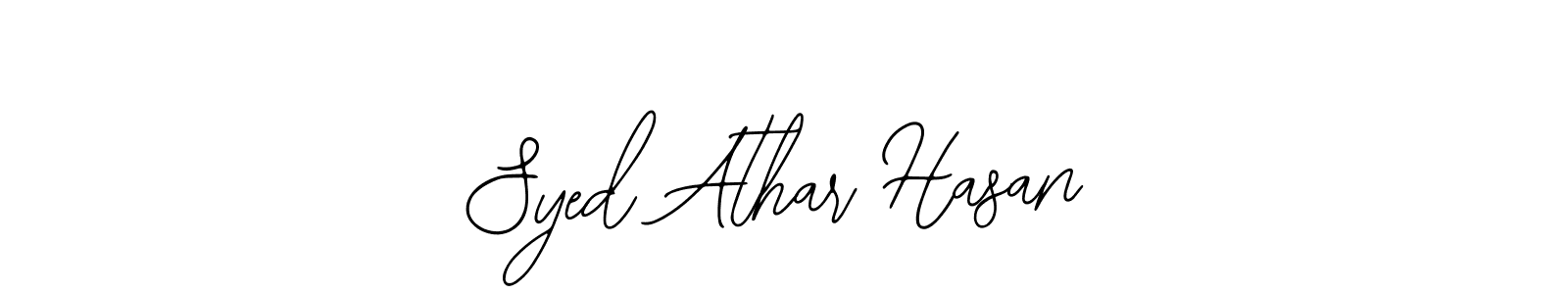 Create a beautiful signature design for name Syed Athar Hasan. With this signature (Bearetta-2O07w) fonts, you can make a handwritten signature for free. Syed Athar Hasan signature style 12 images and pictures png