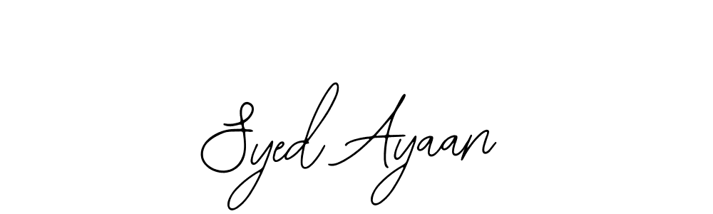 The best way (Bearetta-2O07w) to make a short signature is to pick only two or three words in your name. The name Syed Ayaan include a total of six letters. For converting this name. Syed Ayaan signature style 12 images and pictures png