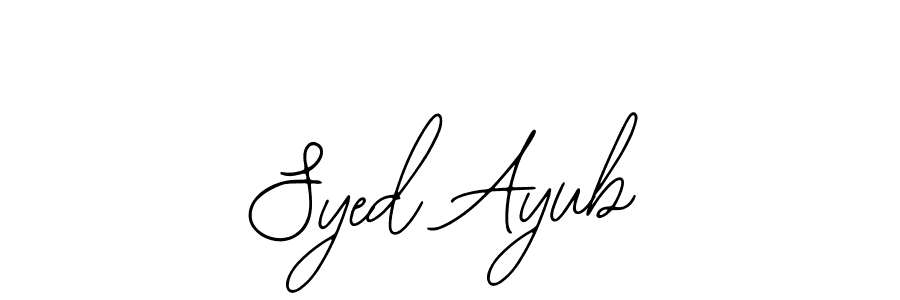 Bearetta-2O07w is a professional signature style that is perfect for those who want to add a touch of class to their signature. It is also a great choice for those who want to make their signature more unique. Get Syed Ayub name to fancy signature for free. Syed Ayub signature style 12 images and pictures png