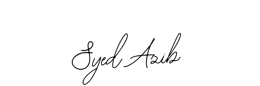 How to make Syed Azib name signature. Use Bearetta-2O07w style for creating short signs online. This is the latest handwritten sign. Syed Azib signature style 12 images and pictures png