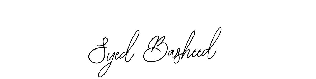 Also You can easily find your signature by using the search form. We will create Syed Basheed name handwritten signature images for you free of cost using Bearetta-2O07w sign style. Syed Basheed signature style 12 images and pictures png