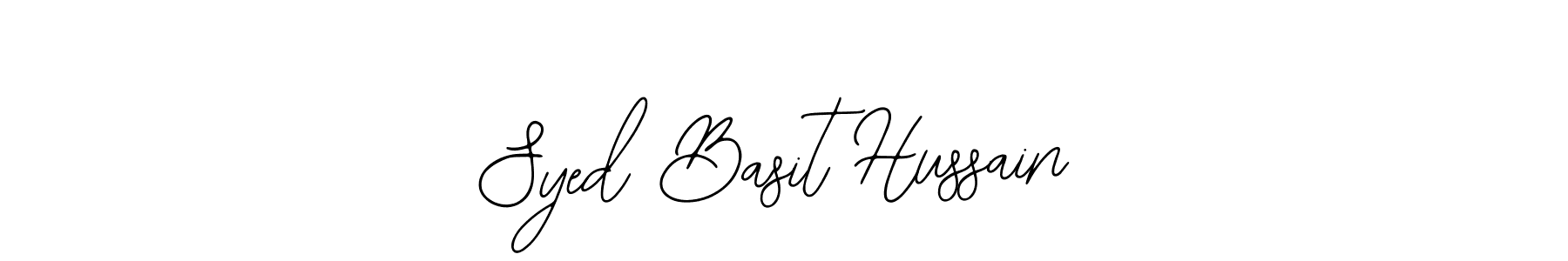 Make a beautiful signature design for name Syed Basit Hussain. Use this online signature maker to create a handwritten signature for free. Syed Basit Hussain signature style 12 images and pictures png