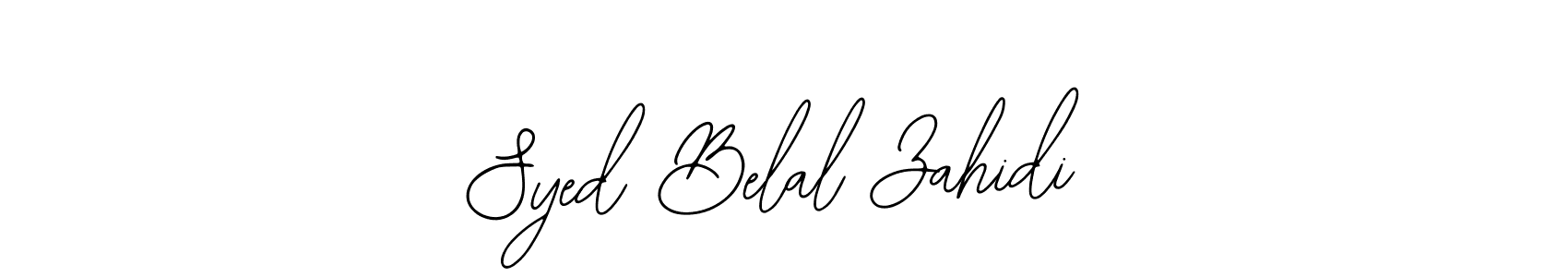 You should practise on your own different ways (Bearetta-2O07w) to write your name (Syed Belal Zahidi) in signature. don't let someone else do it for you. Syed Belal Zahidi signature style 12 images and pictures png