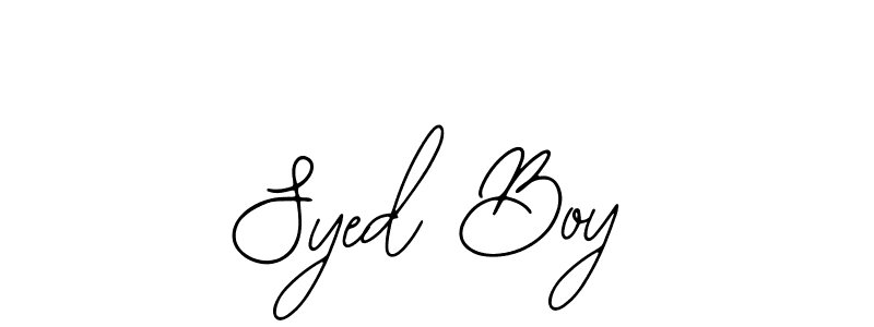 if you are searching for the best signature style for your name Syed Boy. so please give up your signature search. here we have designed multiple signature styles  using Bearetta-2O07w. Syed Boy signature style 12 images and pictures png