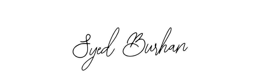 Use a signature maker to create a handwritten signature online. With this signature software, you can design (Bearetta-2O07w) your own signature for name Syed Burhan. Syed Burhan signature style 12 images and pictures png