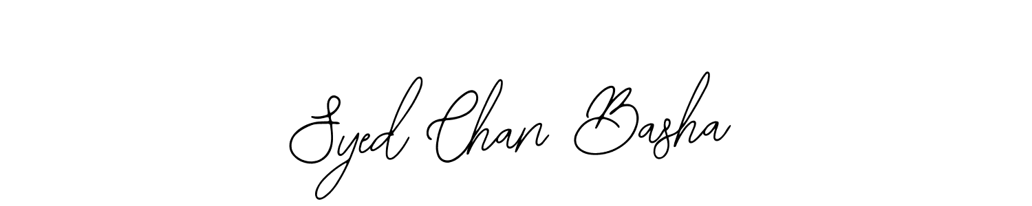 Bearetta-2O07w is a professional signature style that is perfect for those who want to add a touch of class to their signature. It is also a great choice for those who want to make their signature more unique. Get Syed Chan Basha name to fancy signature for free. Syed Chan Basha signature style 12 images and pictures png