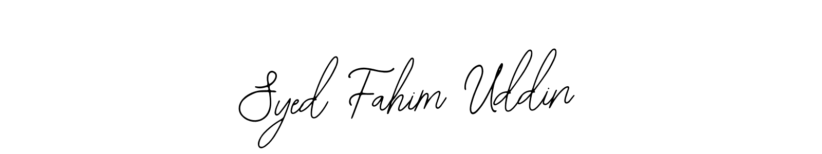 Bearetta-2O07w is a professional signature style that is perfect for those who want to add a touch of class to their signature. It is also a great choice for those who want to make their signature more unique. Get Syed Fahim Uddin name to fancy signature for free. Syed Fahim Uddin signature style 12 images and pictures png