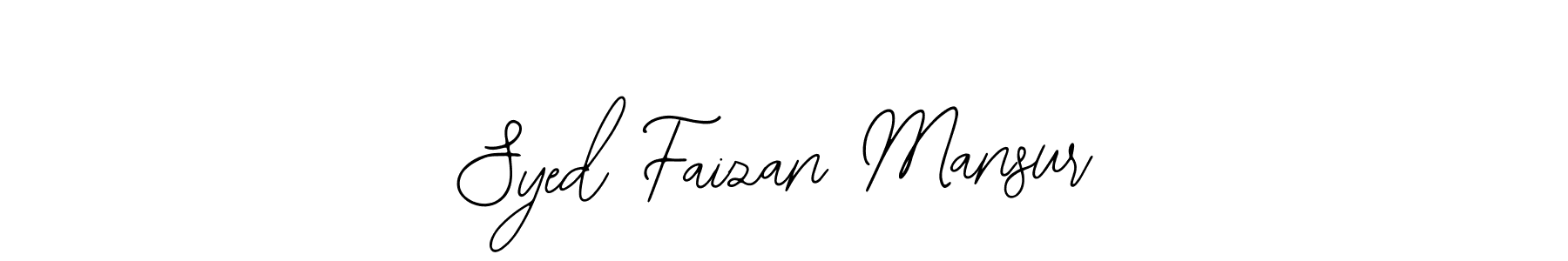 Also we have Syed Faizan Mansur name is the best signature style. Create professional handwritten signature collection using Bearetta-2O07w autograph style. Syed Faizan Mansur signature style 12 images and pictures png
