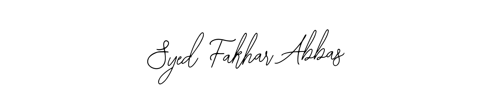 Also we have Syed Fakhar Abbas name is the best signature style. Create professional handwritten signature collection using Bearetta-2O07w autograph style. Syed Fakhar Abbas signature style 12 images and pictures png