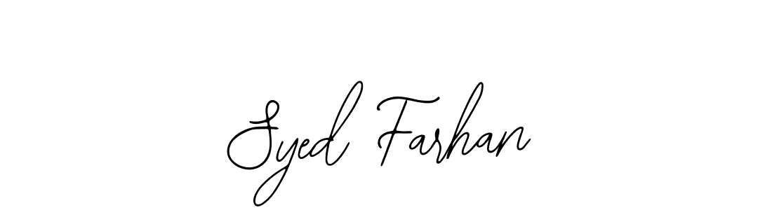 The best way (Bearetta-2O07w) to make a short signature is to pick only two or three words in your name. The name Syed Farhan include a total of six letters. For converting this name. Syed Farhan signature style 12 images and pictures png