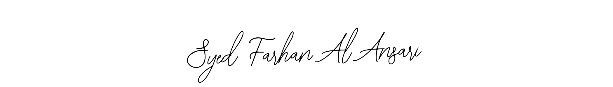 Also we have Syed Farhan Al Ansari name is the best signature style. Create professional handwritten signature collection using Bearetta-2O07w autograph style. Syed Farhan Al Ansari signature style 12 images and pictures png