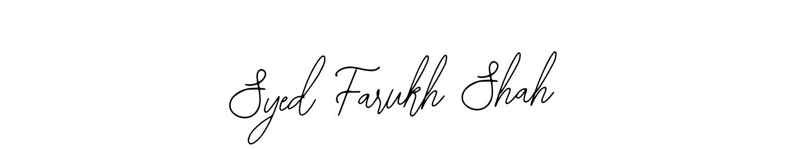 if you are searching for the best signature style for your name Syed Farukh Shah. so please give up your signature search. here we have designed multiple signature styles  using Bearetta-2O07w. Syed Farukh Shah signature style 12 images and pictures png