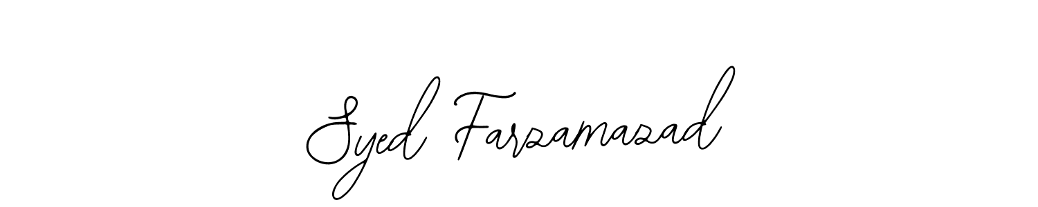 Syed Farzamazad stylish signature style. Best Handwritten Sign (Bearetta-2O07w) for my name. Handwritten Signature Collection Ideas for my name Syed Farzamazad. Syed Farzamazad signature style 12 images and pictures png