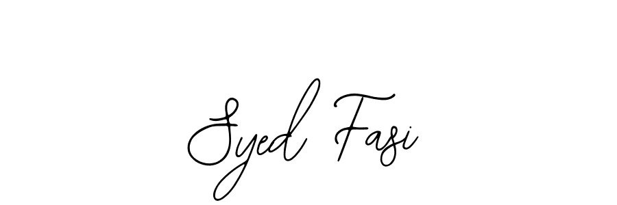 Design your own signature with our free online signature maker. With this signature software, you can create a handwritten (Bearetta-2O07w) signature for name Syed Fasi. Syed Fasi signature style 12 images and pictures png