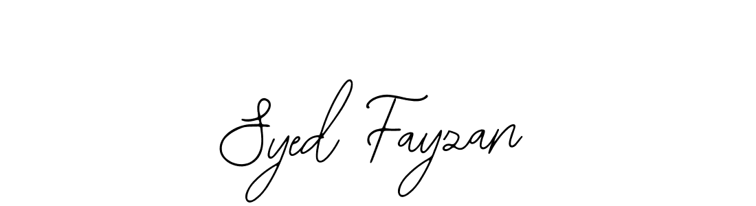 Use a signature maker to create a handwritten signature online. With this signature software, you can design (Bearetta-2O07w) your own signature for name Syed Fayzan. Syed Fayzan signature style 12 images and pictures png