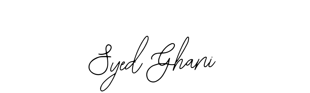 How to make Syed Ghani signature? Bearetta-2O07w is a professional autograph style. Create handwritten signature for Syed Ghani name. Syed Ghani signature style 12 images and pictures png