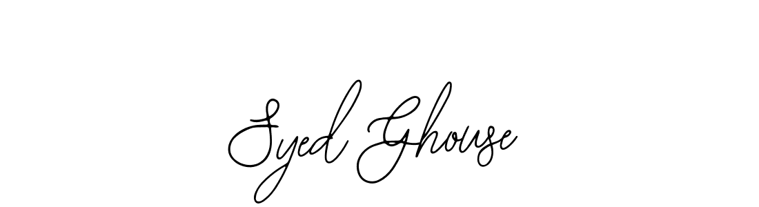 You should practise on your own different ways (Bearetta-2O07w) to write your name (Syed Ghouse) in signature. don't let someone else do it for you. Syed Ghouse signature style 12 images and pictures png