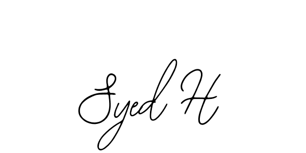 Also we have Syed H name is the best signature style. Create professional handwritten signature collection using Bearetta-2O07w autograph style. Syed H signature style 12 images and pictures png