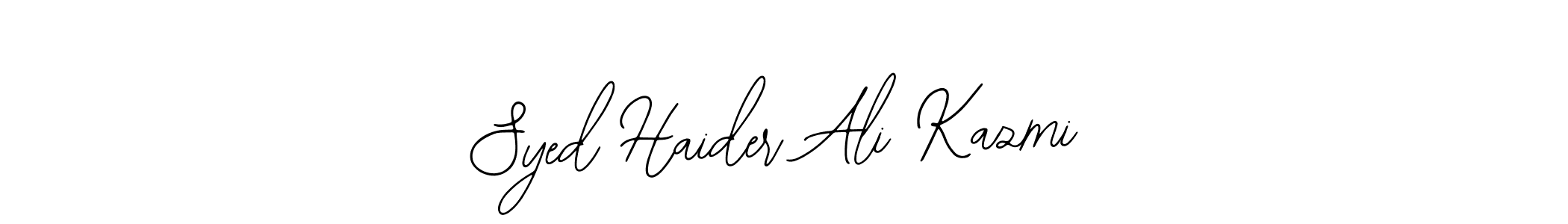 Make a beautiful signature design for name Syed Haider Ali Kazmi. Use this online signature maker to create a handwritten signature for free. Syed Haider Ali Kazmi signature style 12 images and pictures png