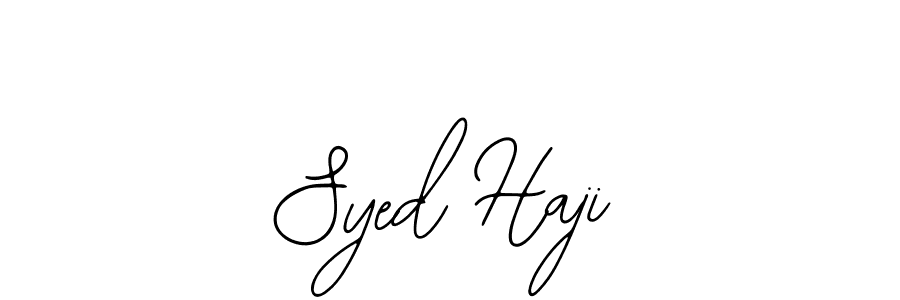 Use a signature maker to create a handwritten signature online. With this signature software, you can design (Bearetta-2O07w) your own signature for name Syed Haji. Syed Haji signature style 12 images and pictures png