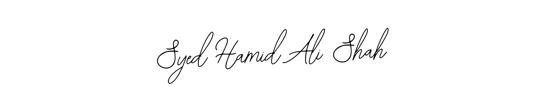 Make a beautiful signature design for name Syed Hamid Ali Shah. With this signature (Bearetta-2O07w) style, you can create a handwritten signature for free. Syed Hamid Ali Shah signature style 12 images and pictures png