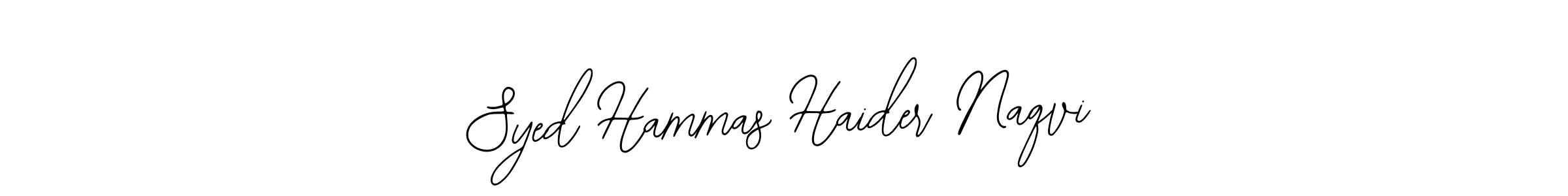 Make a beautiful signature design for name Syed Hammas Haider Naqvi. With this signature (Bearetta-2O07w) style, you can create a handwritten signature for free. Syed Hammas Haider Naqvi signature style 12 images and pictures png
