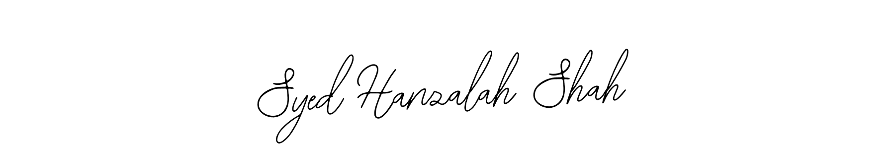 Make a beautiful signature design for name Syed Hanzalah Shah. Use this online signature maker to create a handwritten signature for free. Syed Hanzalah Shah signature style 12 images and pictures png