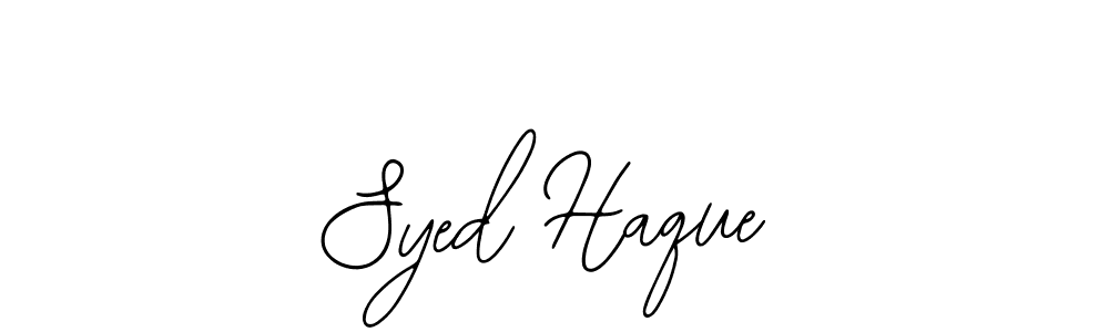 The best way (Bearetta-2O07w) to make a short signature is to pick only two or three words in your name. The name Syed Haque include a total of six letters. For converting this name. Syed Haque signature style 12 images and pictures png