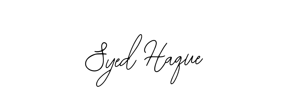 Design your own signature with our free online signature maker. With this signature software, you can create a handwritten (Bearetta-2O07w) signature for name Syed Haque. Syed Haque signature style 12 images and pictures png