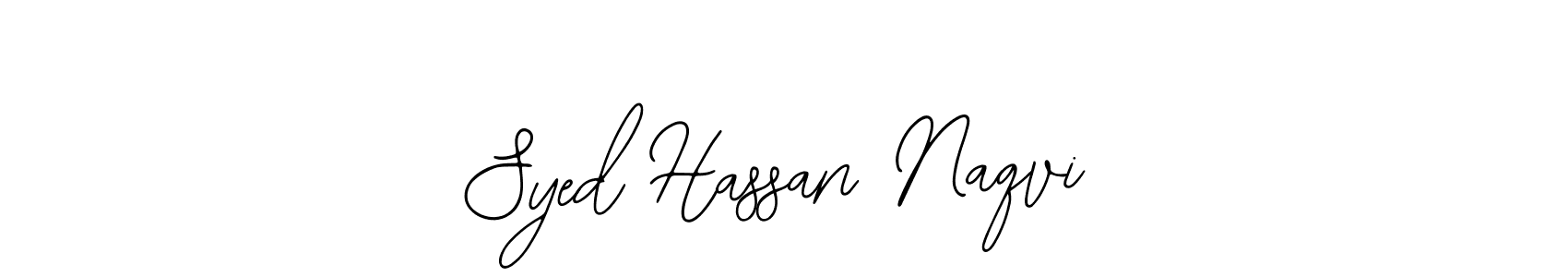 Create a beautiful signature design for name Syed Hassan Naqvi. With this signature (Bearetta-2O07w) fonts, you can make a handwritten signature for free. Syed Hassan Naqvi signature style 12 images and pictures png