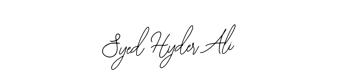 Syed Hyder Ali stylish signature style. Best Handwritten Sign (Bearetta-2O07w) for my name. Handwritten Signature Collection Ideas for my name Syed Hyder Ali. Syed Hyder Ali signature style 12 images and pictures png
