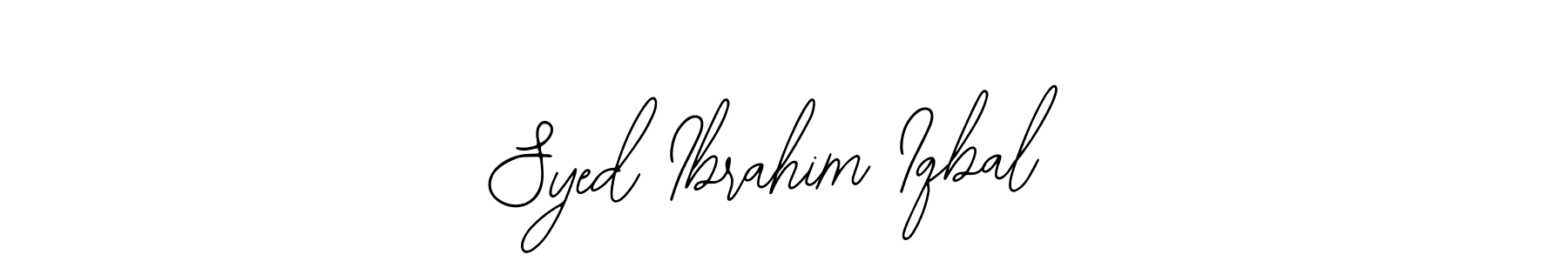 Create a beautiful signature design for name Syed Ibrahim Iqbal. With this signature (Bearetta-2O07w) fonts, you can make a handwritten signature for free. Syed Ibrahim Iqbal signature style 12 images and pictures png